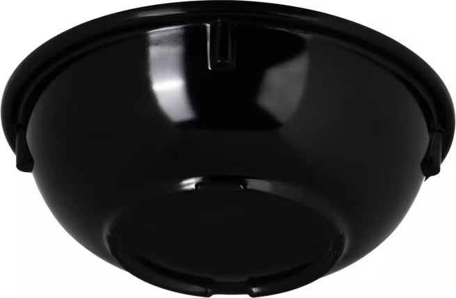 10 oz Black Melamine Nappie Bowl with break resistant, stain resistant construction. Ideal for restaurants, cafeterias, catering, and home dining.