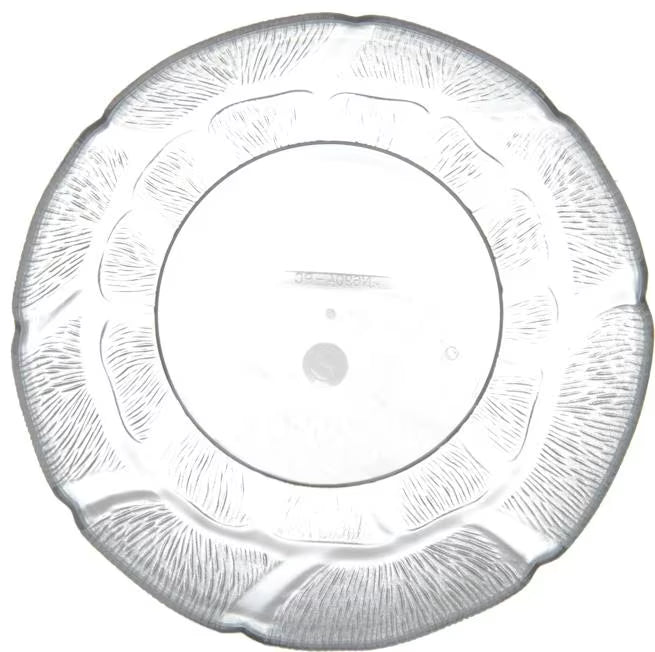 6 Inch Clear Polycarbonate Petal Mist Bowl with break resistant construction and elegant design. Ideal for buffets, catering, food bars, restaurants, and home entertaining.