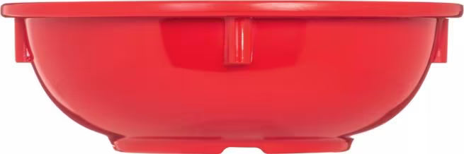 10 oz Red Melamine Nappie Bowl with break resistant, stain resistant construction. Ideal for restaurants, cafeterias, catering, and home dining.