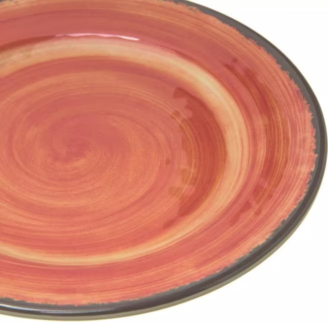 7 Inch Fireball Melamine Bread and Butter Plate with commercial grade, break resistant construction. Ideal for serving bread, pastries, desserts, and appetizers in restaurants, catering, and home dining.