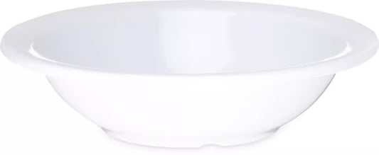 10 oz White Melamine Grapefruit Bowl with break resistant, stain resistant construction. Ideal for restaurants, cafeterias, catering, and home dining.