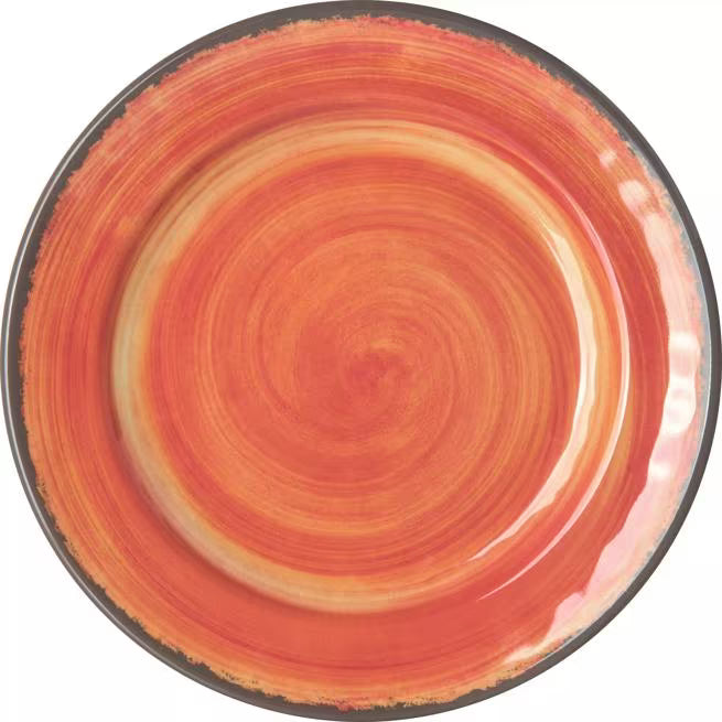 7 Inch Fireball Melamine Bread and Butter Plate with commercial grade, break resistant construction. Ideal for serving bread, pastries, desserts, and appetizers in restaurants, catering, and home dining.