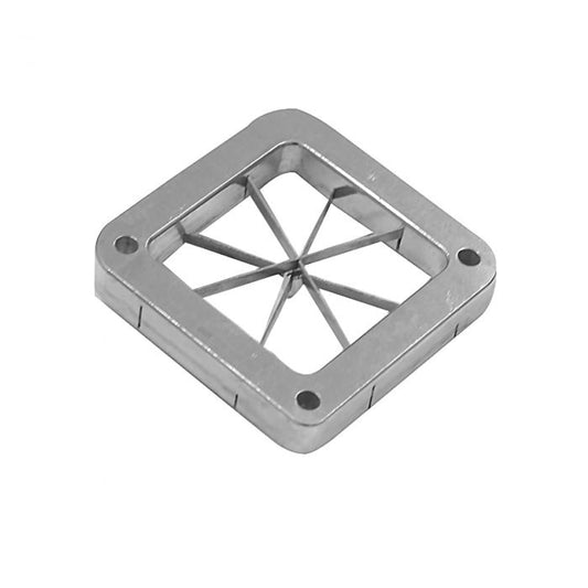 Thunder Group French Fry Cutter can be used to quickly and easily produce uniform fresh-cut fries. Designed with durability in mind, this french fry cutter blade is crafted from cast iron which is corrosion resistant and will remain sharp even after years of use. This replacement blade easily installs into any Thunder Group French Fry Cutter.