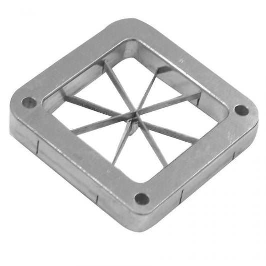 Thunder Group French Fry Cutter can be used to quickly and easily produce uniform fresh-cut fries. Designed with durability in mind, this french fry cutter blade is crafted from cast iron which is corrosion resistant and will remain sharp even after years of use. This replacement blade easily installs into any Thunder Group French Fry Cutter.