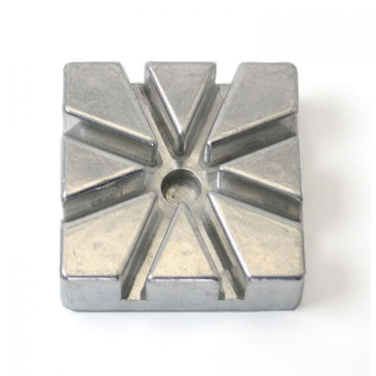 Thunder Group Pusher Block For French Fry Cutter is perfect for preparing traditional or oven-baked fries and helps cut neat, uniform slices with minimum effort. Crafted from cast iron, this pusher block is sturdy enough to force food through the blade and will withstand heavy duty use without bending or rusting. This replacement pusher block easily installs into any Thunder Group French Fry Cutter.