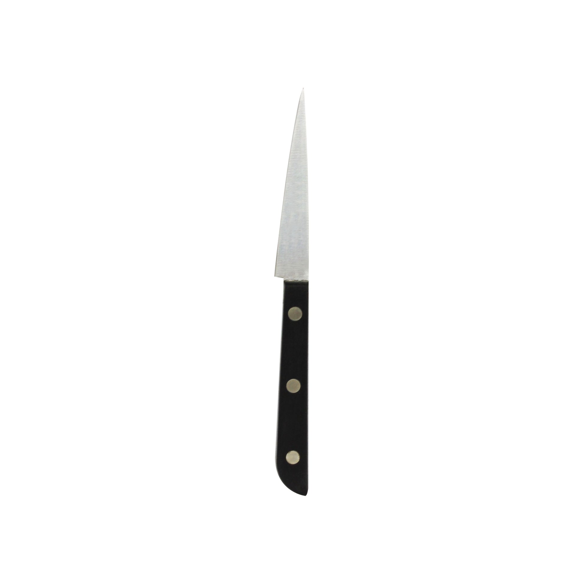 Thunder Group Carving Knife is a compact and agile tool, designed for precision work such as peeling, trimming, and shaping produce. Its curved stainless steel blade offers superior control, making it an essential addition to any chef’s knife kit. Built for performance and reliability, it’s ideal for high-paced kitchens and culinary professionals.