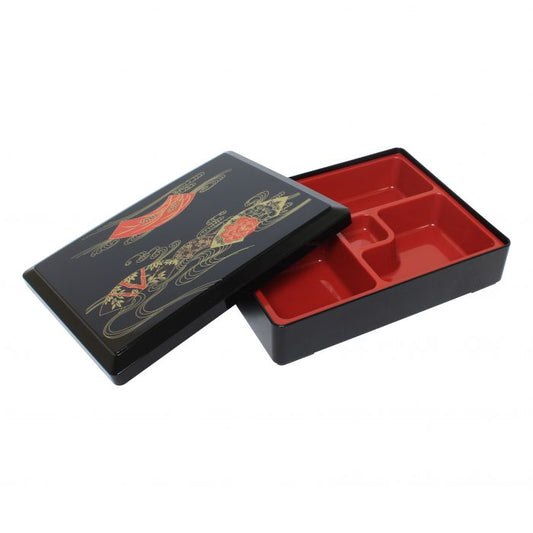 Thunder Group Makunouchi Bento Box with Removable Tray is designed to combine functionality with elegant style. Ideal for traditional Japanese meals or compartmentalized lunch service, this bento box includes a removable tray that enhances convenience and versatility. Its durable construction ensures reliable performance in both casual and upscale dining settings, making it a practical choice for restaurants, catering services, and takeout operations.
