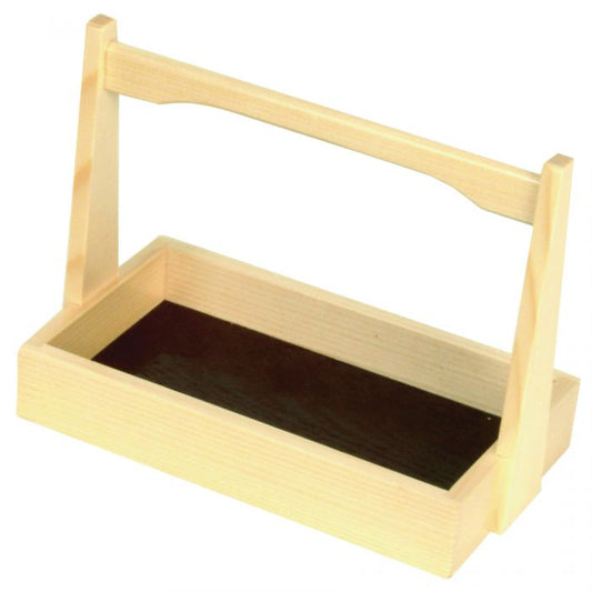 Thunder Group Shoyu Sauce Holder Tray with Handle enhances your condiment presentation. Crafted from high-quality shiraki wood, this elegantly designed tray includes a handle for convenient serving and transport. Its compact form makes it perfect for individual or shared use in restaurants, catering services, and home kitchens. Combining traditional aesthetics with practical design, this tray offers a refined way to present shoyu sauce and other condiments.
