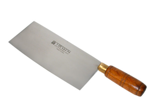 Wood handle knife