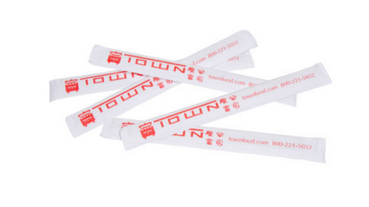 Custom printed chopstick sleeves