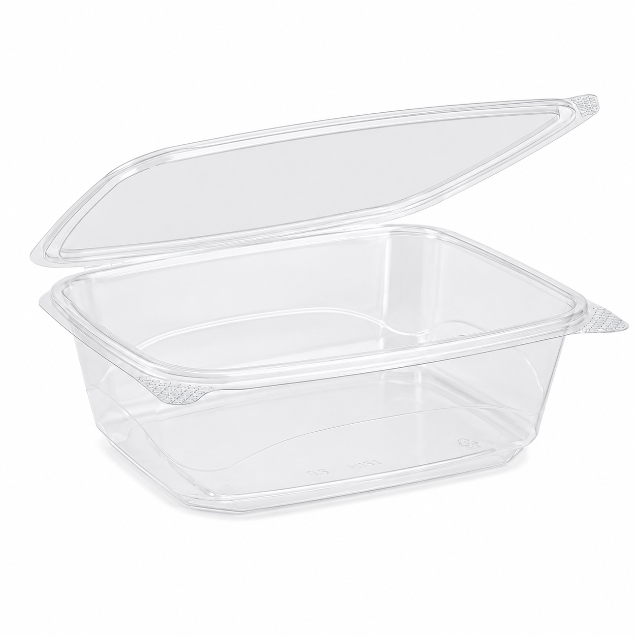 Clear PLA Disposable Hinged Clamshell Deli Takeout Containers