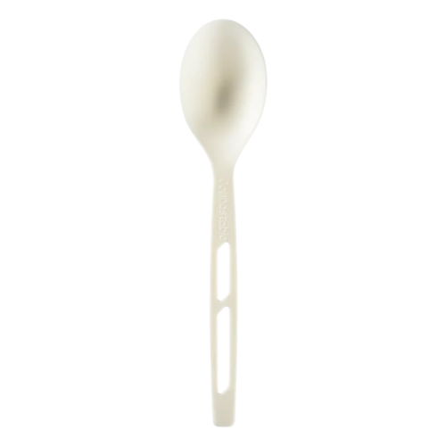 White CPLA Heavy Weight Disposable Teaspoon For Party & Events