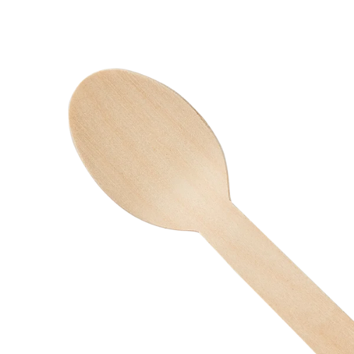 Beige Wood Heavy Weight Disposable Wooden Spoons For Dining & Catering