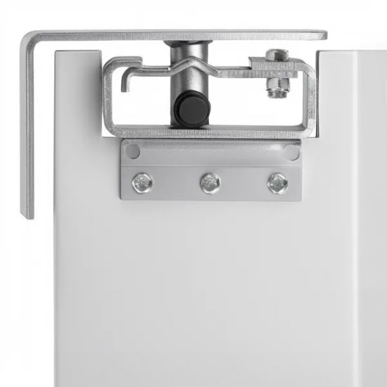 Prepline 60 x 84 inches double aluminum swinging service traffic door featuring a 9 x 14 inches window, ideal for high-traffic commercial environments and efficient access.
