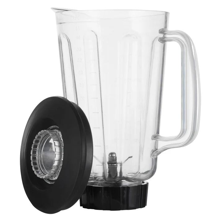 Pitcher Assembly 1/Pack for AccelMix™ blender (XLB-44). Impact resistant steel blades ensure this commercial blender can withstand daily use in restaurants, hotels and other foodservice applications.