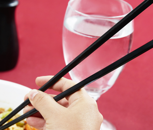 Black plastic chopsticks