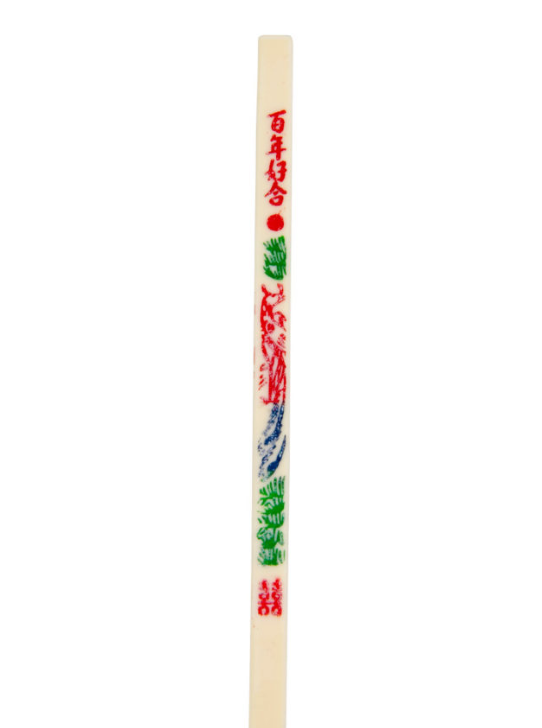 White plastic chopsticks