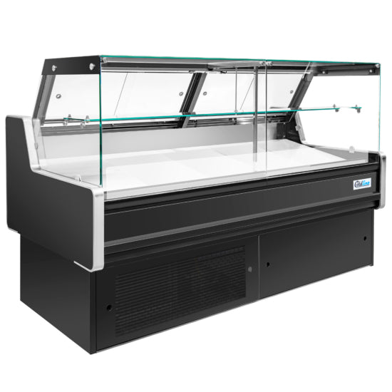 The Coldline LDC48 48" Refrigerated Flat Straight Glass Meat Deli Case with Rear Storage is a versatile and efficient solution for commercial food establishments aiming to showcase and store deli products effectively. Its flat glass design offers a clear, unobstructed view of displayed items, enhancing product visibility and appeal.