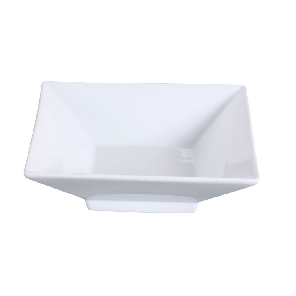 Yanco Square Dish with Foot LK-404 is a stylish addition to your commercial tableware collection. It is manufactured from a traditional porcelain material and delivers a smooth surface and sturdy construction. Perfect for serving sauces, this dish collection will be a great fit to any restaurant or dining hall.