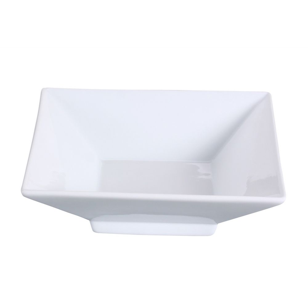 Yanco Square Bowl with Foot LK-408 is an elegant and versatile addition to any restaurant or dining hall. Designed with a stylish square shape and a raised foot, this bowl enhances table presentation while providing a functional serving solution. Ideal for sauces, soups, or side dishes, it complements any dining setting with its sleek bone white porcelain construction. Built for convenience, this bowl is oven, dishwasher, and microwave safe, ensuring easy maintenance and durability for high-volume use.