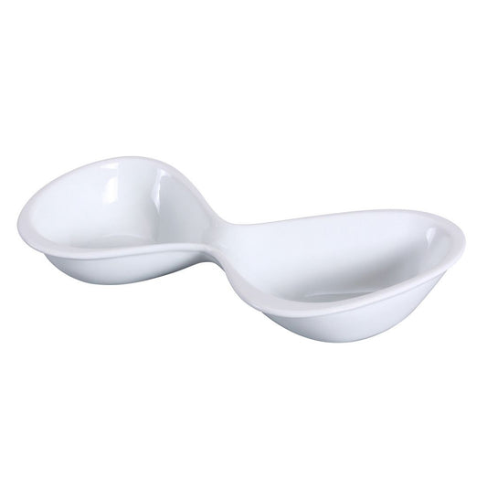Yanco Double Bowl LK-710 is ideal for serving butter, jam and various sauces, such as salsa, ketchup, mustard or mayonnaise. Manufactured from high-quality porcelain, this dinnerware is extremely popular for its unique style, that will suit any kind of interior. Besides, maintenance is effortless as these dishes feature exceptionally smooth finish and can be cleaned in a dishwasher. With a variety of chinaware offered at our website, it is easy to find items that would fit your establishment best of all.