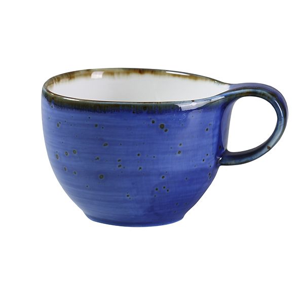 Yanco Coffee/Tea Cup LY-001BU is unique and high-quality restaurant drinkware. It is made from elegant porcelain. You can serve any cold or hot drinks in these cups - coffee, tea, cocoa, etc. These fully glazed cups will perfectly fit any establishment. Thanks to the elegant and strong appearance, these Lyon Blue collection cups will always look stylish in your fine dining restaurant, cafe or catering events. The popular volume of the cup allows you to easily serve the right amount of drink. 