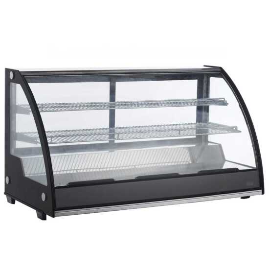 Marchia MDC201 48" Countertop Refrigerated Bakery Display Case with curved glass and LED lighting. Features a spacious design for cooling and showcasing baked goods with enhanced visibility.