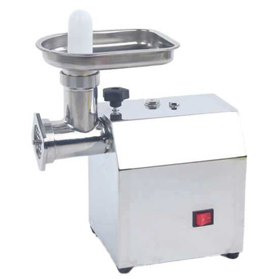 "Prepline MC12 #12 hub meat grinder with a capacity of 250 lbs, designed for efficient grinding in commercial kitchens and butcher shops.