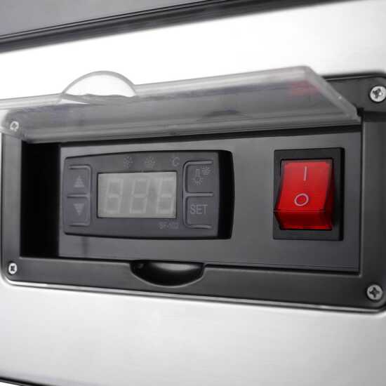 Marchia MDC261 48" Countertop Refrigerated Bakery Display Case with curved glass and LED lighting. Offers a large, stylish design for displaying and cooling baked goods with enhanced visibility.