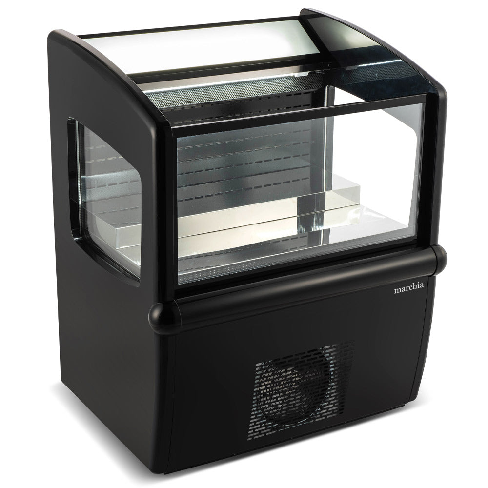 Marchia MDS30 30-inch top open air cooler grab and go refrigerator ideal for displaying chilled drinks snacks and packaged foods in cafes convenience stores and retail spaces
