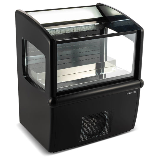 Marchia MDS30 30-inch top open air cooler grab and go refrigerator ideal for displaying chilled drinks snacks and packaged foods in cafes convenience stores and retail spaces
