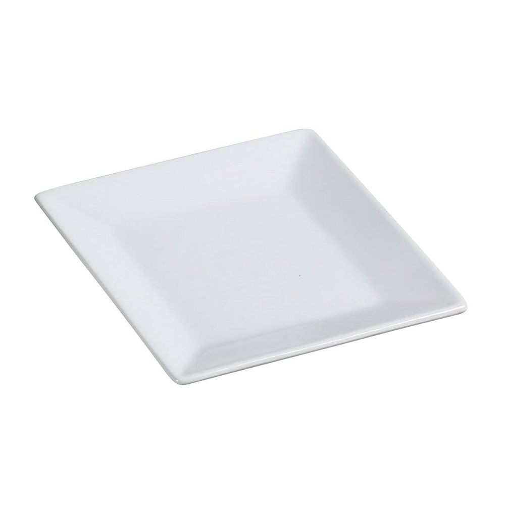 Yanco Square Plate ML-107 is an essential serveware in both home and commercial use. Whether you own a restaurant, sushi place or catering company, this modern plate will beautifully present your appetizers, salads, main courses or sushi rolls to the customers. It is also a great solution for a casual party to serve your guests' favorite snacks. Super white color and sleek lines create a perfect base for your colorful and flavorful dish.