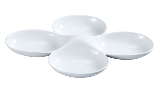 Yanco Four Divided Bowl ML-824 is a stylish and reliable addition to your tableware collection. Crafted from high-quality porcelain with a sleek glaze finish, this durable bowl offers excellent resistance to mechanical damage and temperature effects. Its four-compartment design is perfect for serving rice, miso soup, noodles, salads, and a variety of other dishes. 