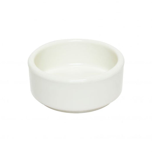 Thunder Group Smooth Ramekin 12/Pcs is a small ceramic-like bowl that will be perfect for serving various dishes. Such flat 2 Oz ramekin can be used for serving individual portions of sauces, dips, ice cream, side garnishes, and condiments. Made from durable scratch-resistant melamine this heavy duty 2 7/8-inch ivory ramekin has a thick solid structure that can withstand long-time use and is effortless in maintenance. 