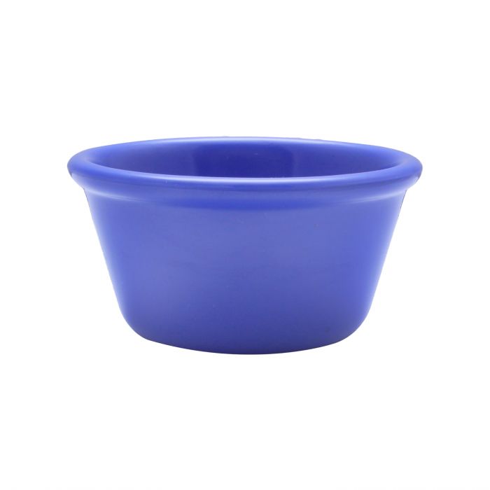 Thunder Group Smooth Ramekin 12/Pcs is a small ceramic-like bowl that will be perfect for serving various dishes. Such flat 4 Oz ramekin can be used for serving individual portions of sauces, dips, ice cream, side garnishes, and condiments. Made from durable scratch-resistant melamine this heavy duty 3 3/8-inch purple ramekin has a thick solid structure that can withstand long-time use and is effortless in maintenance.