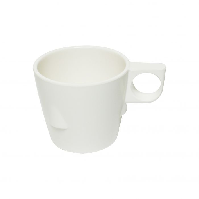 Thunder Group Stacking Cup 12/Pcs saves kitchen storage space and combines a classic look with a durable structure. Convenient stacking design and 7 Oz capacity make this melamine cup perfect for serving all kinds of beverages. Whether it is hot or cold your coffee, tea, hot chocolate, or compote will be safe inside it. This heavy-weight melamine is a break-resistant material that makes it perfect for outdoor dining, buffets, restaurants, outdoor catered events, and more.