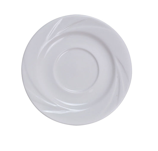 Yanco Saucer MM-2 is an elegant and practical addition to any café, coffee shop, or bistro. Designed to pair perfectly with the Yanco Coffee/Tea Cup MM-1, this saucer features an indentation to keep cups secure. Its high-quality porcelain construction offers greater durability than traditional ceramic, ensuring long-lasting use in busy establishments.