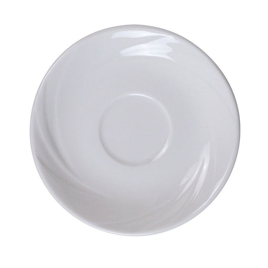Yanco Saucer MM-55 is an elegant and practical addition to any café, coffee shop, or bistro. Designed to pair perfectly with the Yanco Espresso Cup MM-54, this saucer features a round shape and a wave-inspired pattern that enhances its modern appeal. Its high-quality porcelain construction offers greater durability than traditional ceramic, ensuring long-lasting use in busy establishments.