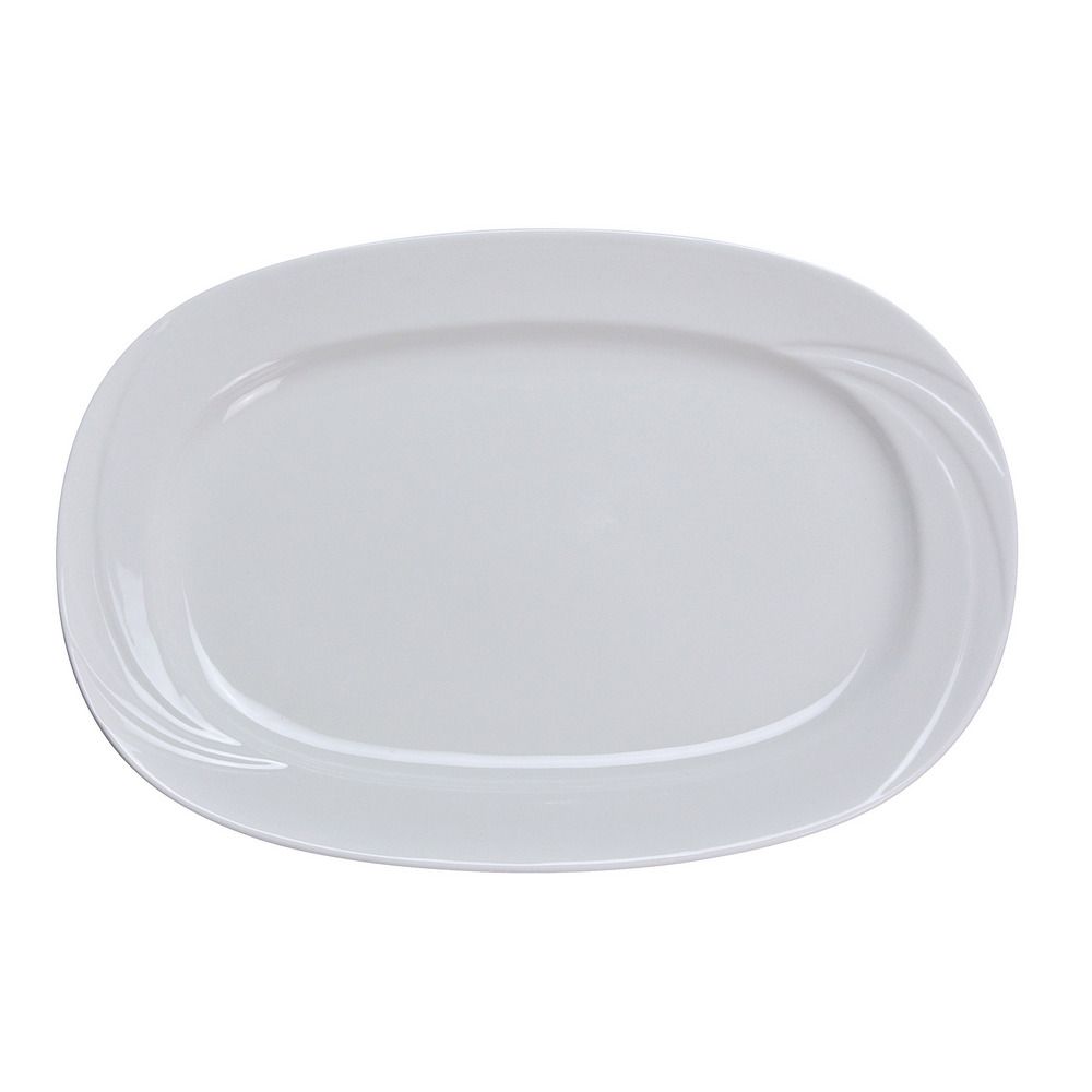 Yanco Rectangular Platter MM-94 is an elegant and durable addition to your serveware collection. Made from sturdy bone-white porcelain, this platter combines functionality with a sleek design, making it perfect for showcasing entrées, appetizers, and desserts. Its spacious rectangular shape provides ample room for creative plating, while its dishwasher-safe construction ensures easy maintenance. Whether for a country club, banquet hall, or upscale restaurant, this platter enhances any dining presentation.