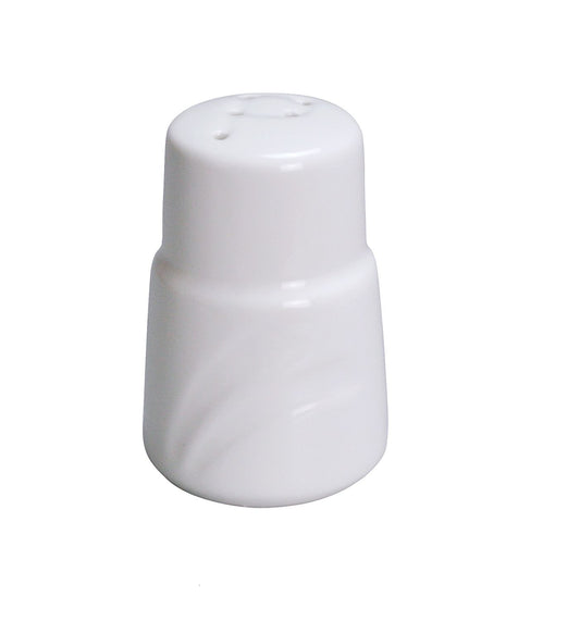 Yanco Pepper Shaker MM-PS is a stylish and practical addition to any upscale dining establishment. Crafted from durable bone white porcelain, this pepper shaker features a subtle coastal design and a "P" marking on top for easy identification. It pairs perfectly with the matching Yanco Salt Shaker MM-SS, completing your table setting with elegance.