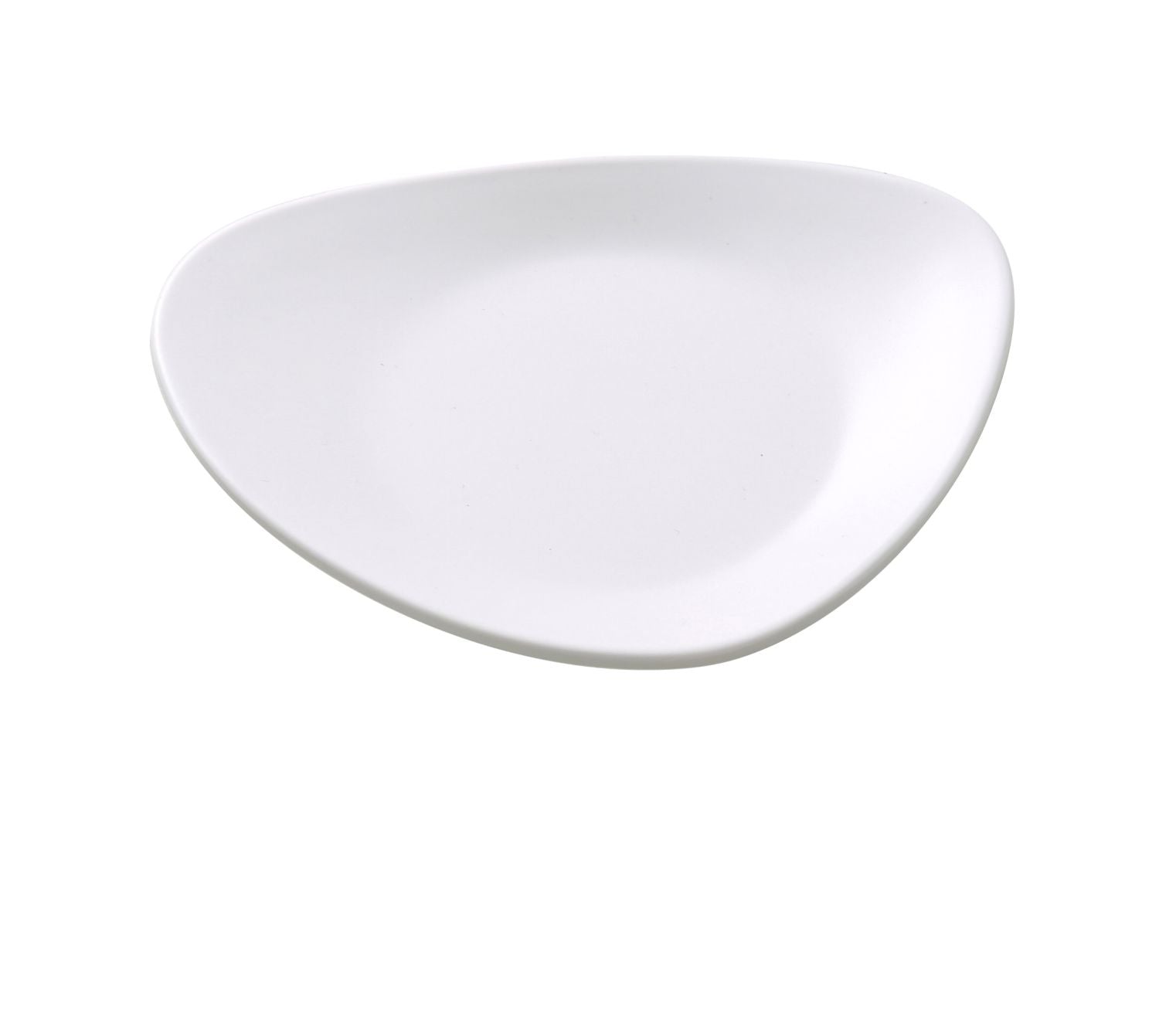 Yanco Triangle Plate MO-106 It is made from durable and reliable melamine material, which makes the plate look like ceramics. You can use this stylish plate to serve any dish you want. For example, you can use it for rice, noodles, appetizers or hot meals. The Moderne collection has an elegant and stylish design. Performed in white color, it will perfectly fit any restaurant environment. Whether it's an Italian, Japanese or American cuisine, it will subtly emphasize the atmosphere.