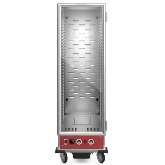 Prepline MPN1836 Full Size Heated Warming Holding Cabinet with Clear Door, ideal for keeping food at optimal temperatures in restaurants, catering events, and buffets. Ensures consistent warmth and freshness.
