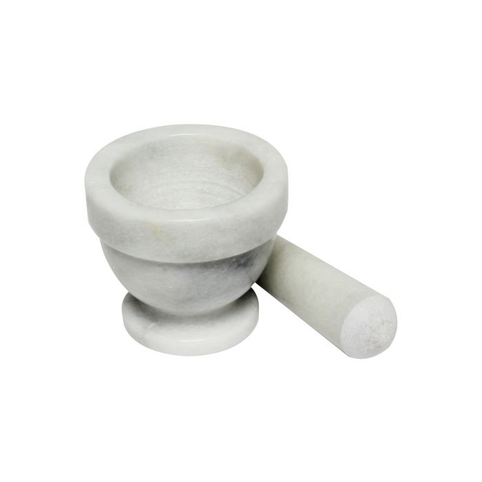 Thunder Group Marble Grinder is a durable and elegant kitchen tool designed to enhance food preparation with traditional grinding methods. Crafted from solid marble, this mortar and pestle set features a 3-inch diameter and a bowl-style design that provides a stable base for grinding. The naturally cool and non-porous marble surface ensures flavors remain pure and untainted by previous ingredients. 