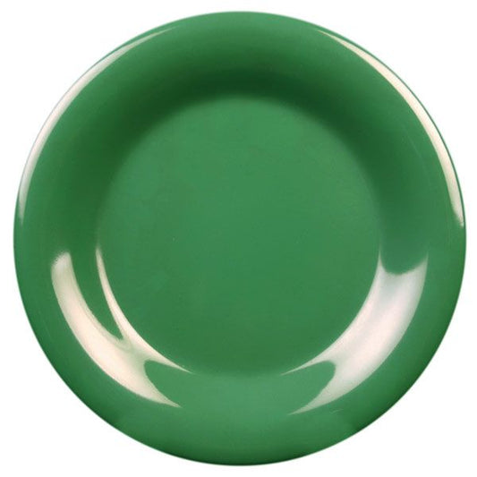Yanco Wide Rim Round Plate MS-006GR It is made from durable and reliable melamine material, which makes the plate look like ceramics. You can use this stylish plate to serve any dish you want. For example, you can use it for rice, noodles, appetizers or hot meals. The Milestone collection has an elegant and stylish design. Performed in green color With a wide rim, it will perfectly fit any restaurant environment.