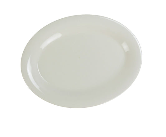 Yanco Oval Platter MS-212IV Performed in stylish ivory color, it can be used for serving vegetables, cold cuts, fresh greens or Asian appetizers. Manufactured from durable and reliable melamine, this dinnerware is popular for being unbreakable and affordable at the same time. Thanks to the stylish Milestone collection, these platters will perfectly fit any establishment design. They will always look nice in your cafe, restaurant or catering events.