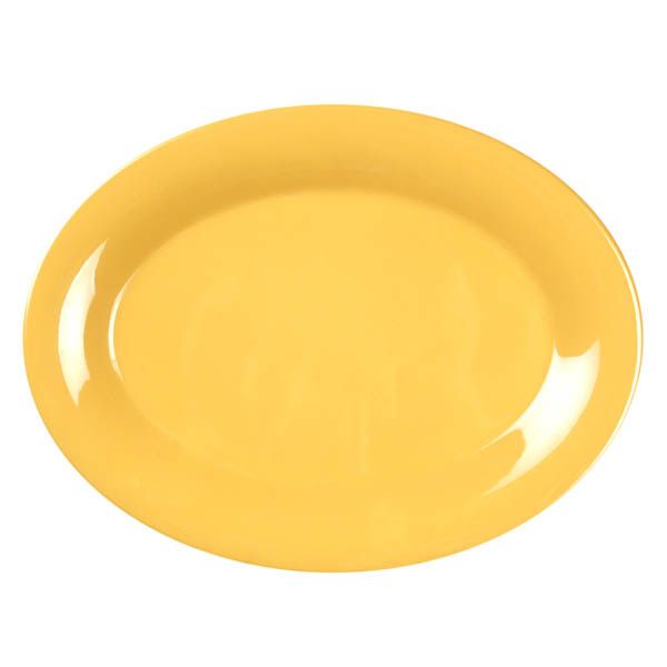 Yanco Oval Platter MS-212YL is performed in stylish yellow color, it can be used for serving vegetables, cold cuts, fresh greens or Asian appetizers. Manufactured from durable and reliable melamine, this dinnerware is popular for being unbreakable and affordable at the same time. Thanks to the stylish Milestone collection, these platters will perfectly fit any establishment design. They will always look nice in your cafe, restaurant or catering events.
