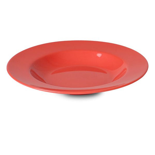 Yanco Pasta Bowl MS-5809RD is made from durable and reliable melamine material, which makes the bowl look like ceramics. You can use these unique round bowls to serve such dishes like pasta, miso soup, noodles or salads. Thanks to the elegant Milestone collection style, the bowl will perfectly fit any food-serving establishment design. Performed in oriental style, such melamine tableware is an ideal solution for those who choose high-quality, durable and affordable dinnerware for their place.