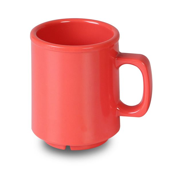 Yanco Cup/Mug, MS-9018RD is made from the long-lasting and high-quality melamine material these mugs look like ceramics. You can serve any cold or hot drinks in these cups - coffee, tea, cocoa, etc. These orange red mugs will perfectly fit any establishment design. Thanks to the appearance, they will always look stylish in your cafeteria, restaurant or catering events. The popular volume and sizes of the mug allow you to easily serve the right amount of drink.