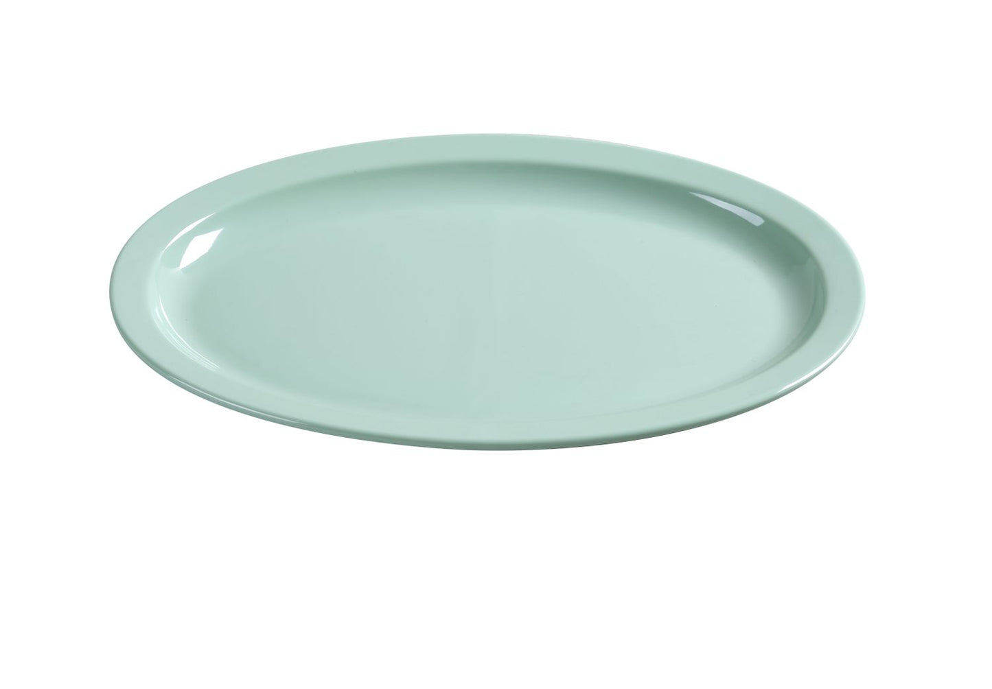 Yanco Oval Platter NS-512G Performed in stylish green color, it can be used for serving turkey, vegetables, cold cuts or Asian appetizers. Manufactured from durable and reliable melamine, this dinnerware is popular for being unbreakable and affordable at the same time. Thanks to the stylish Nessico collection, these platters will perfectly fit any establishment design.