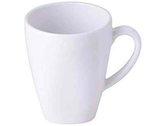 Yanco Mug NS-9110W Made from the long-lasting and high-quality melamine material these mugs look like ceramics. You can serve any cold or hot drinks in these cups - coffee, tea, cocoa, etc. These white mugs will perfectly fit any establishment design. Thanks to the appearance, they will always look stylish in your cafeteria, restaurant or catering events. The popular volume and sizes of the mug allow you to easily serve the right amount of drink.